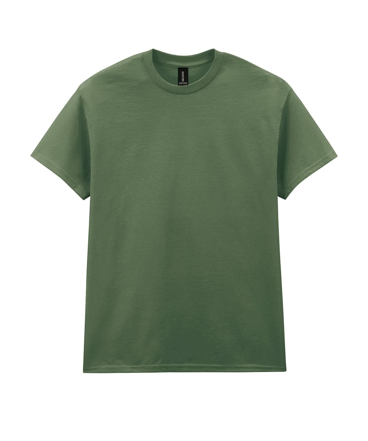 Gildan Heavy Cotton adult t shirt Military Green GD005 - Military Green - Customisable T-Shirts
