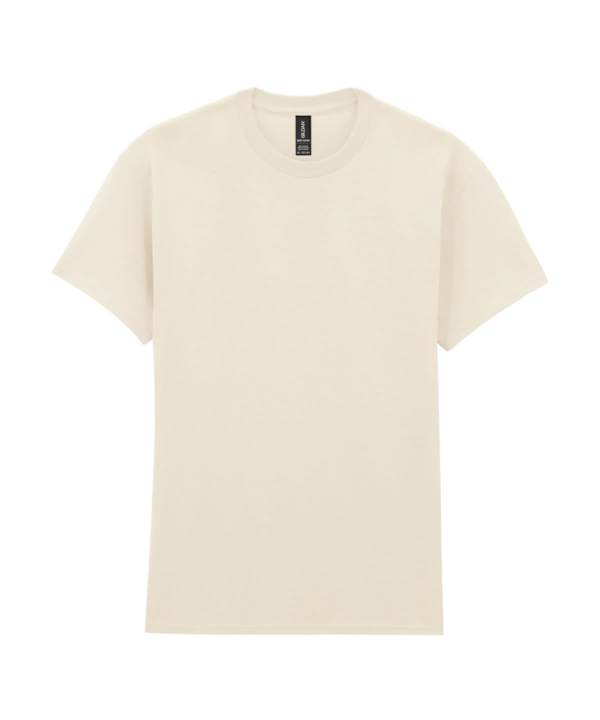 Gildan Heavy Cotton adult t shirt Natural GD005 - Natural - Customisable T-Shirts
