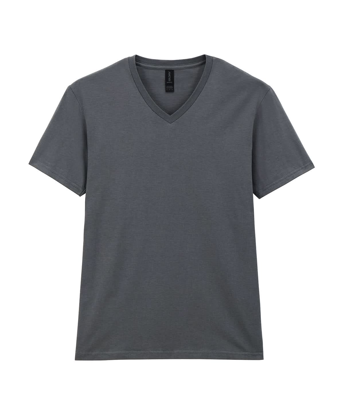 Gildan Softstyle V Neck T Shirt GD010 - Charcoal - Customisable T-Shirts