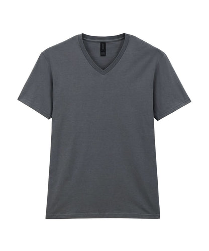 Gildan Softstyle V Neck T Shirt GD010 - Charcoal - Customisable T-Shirts