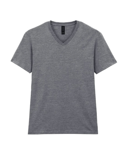 Gildan Softstyle V Neck T Shirt GD010 - Sports Grey - Customisable T-Shirts