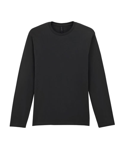 Gildan Softstyle Long Sleeve T Shirt GD011 - Black - Customisable T-Shirts