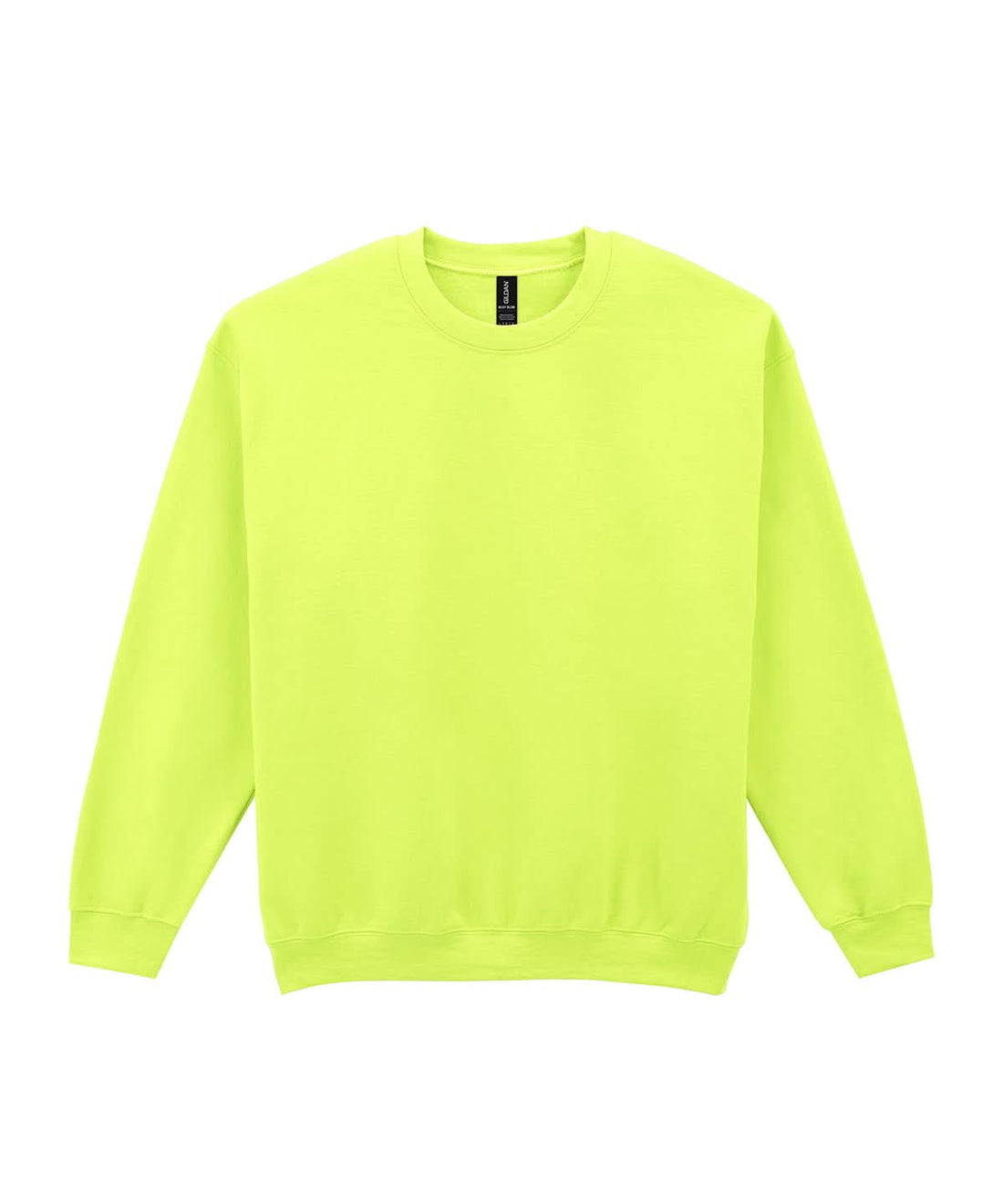 Gildan Heavy Blend Adult Crew Neck Sweatshirt Safety Green GD056 - Safety Green - Customisable Sweatshirts