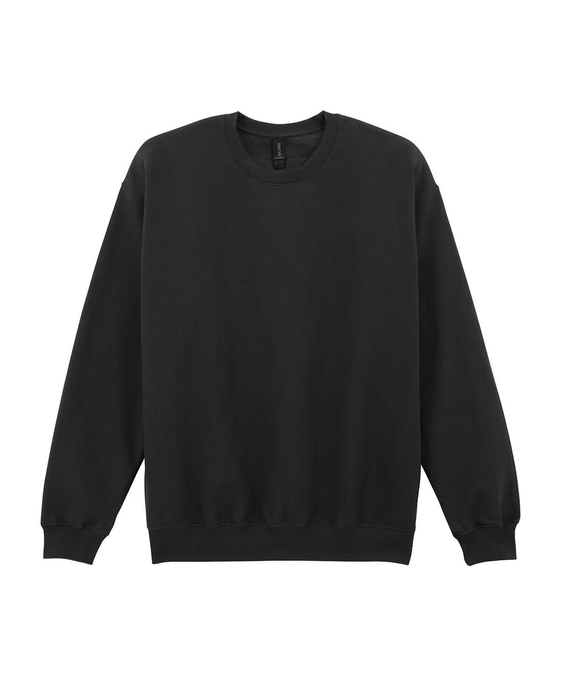 Gildan Softstyle Midweight Fleece Adult Crew Neck Black GD066 - Black - Customisable Sweatshirts