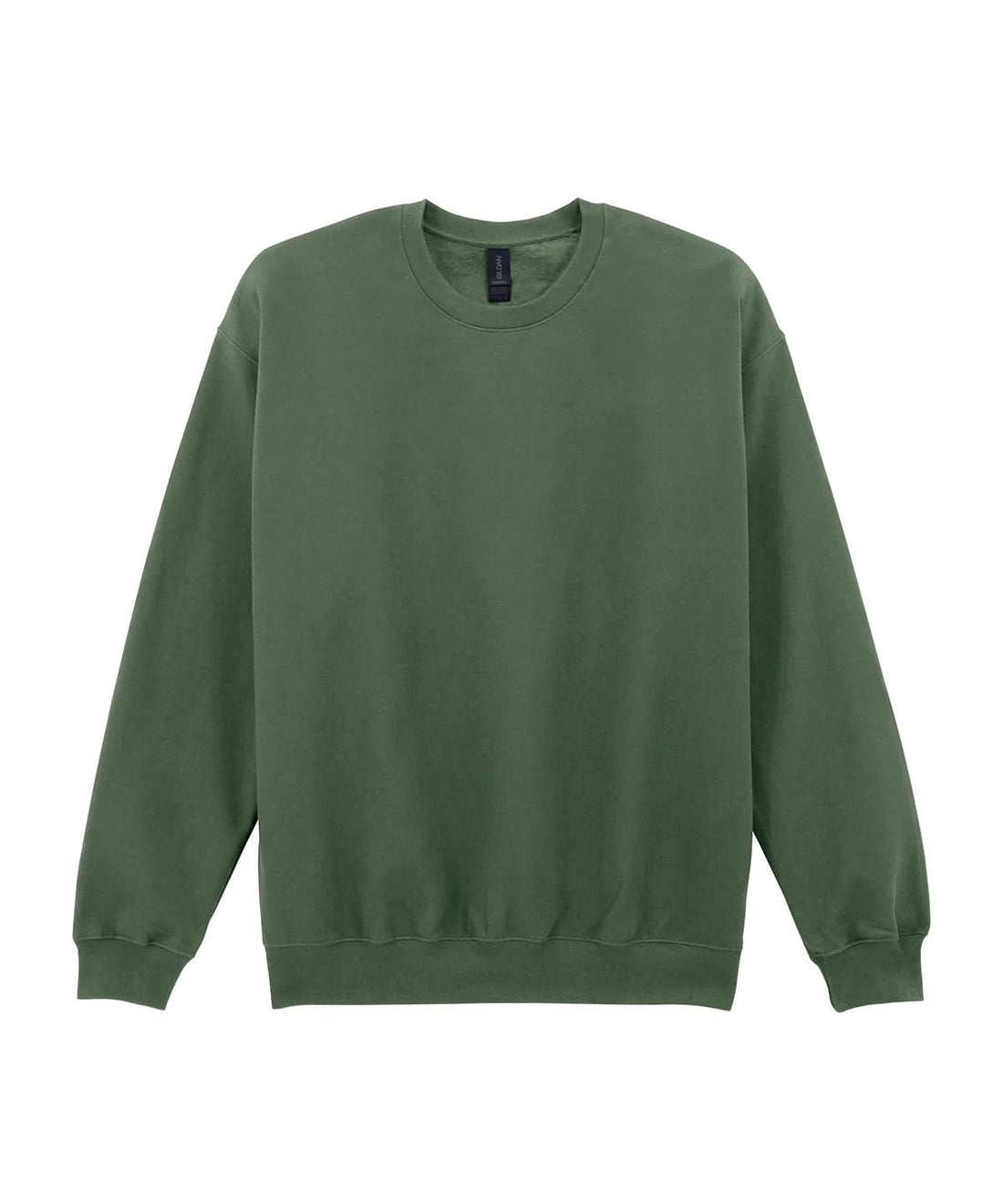 Gildan Softstyle Midweight Fleece Adult Crew Neck Military Green GD066 - Military Green - Customisable Sweatshirts