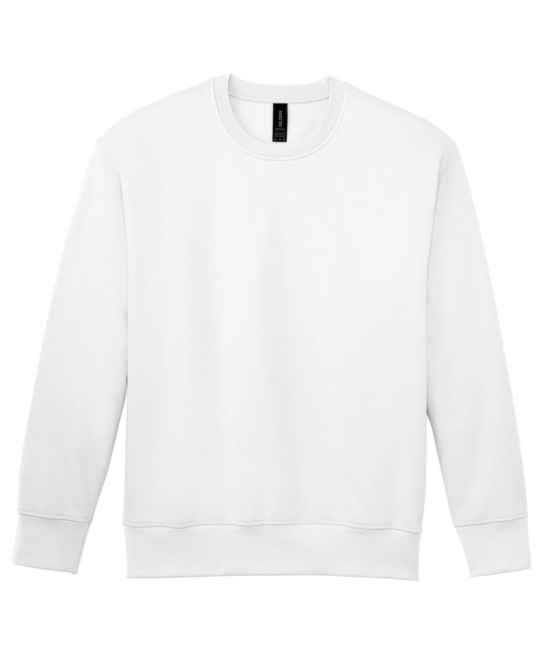 Gildan Softstyle Midweight Fleece Adult Crew Neck White GD066 - White - Customisable Sweatshirts