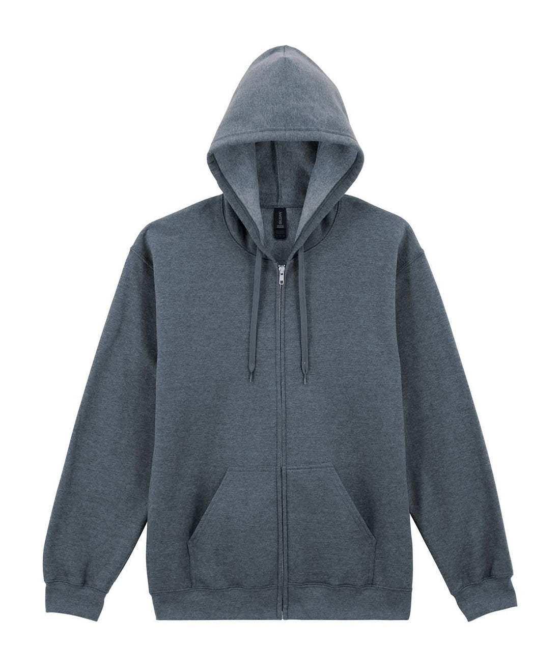 Gildan Softstyle Midweight Fleece Adult Full Zip Hooded sweatshirt GD068 - Dark Heather - Customisable Sweatshirts