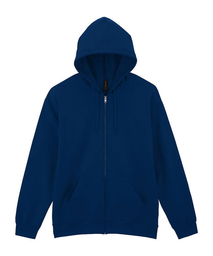 Gildan Softstyle Midweight Fleece Adult Full Zip Hooded sweatshirt GD068 - Navy - Customisable Sweatshirts