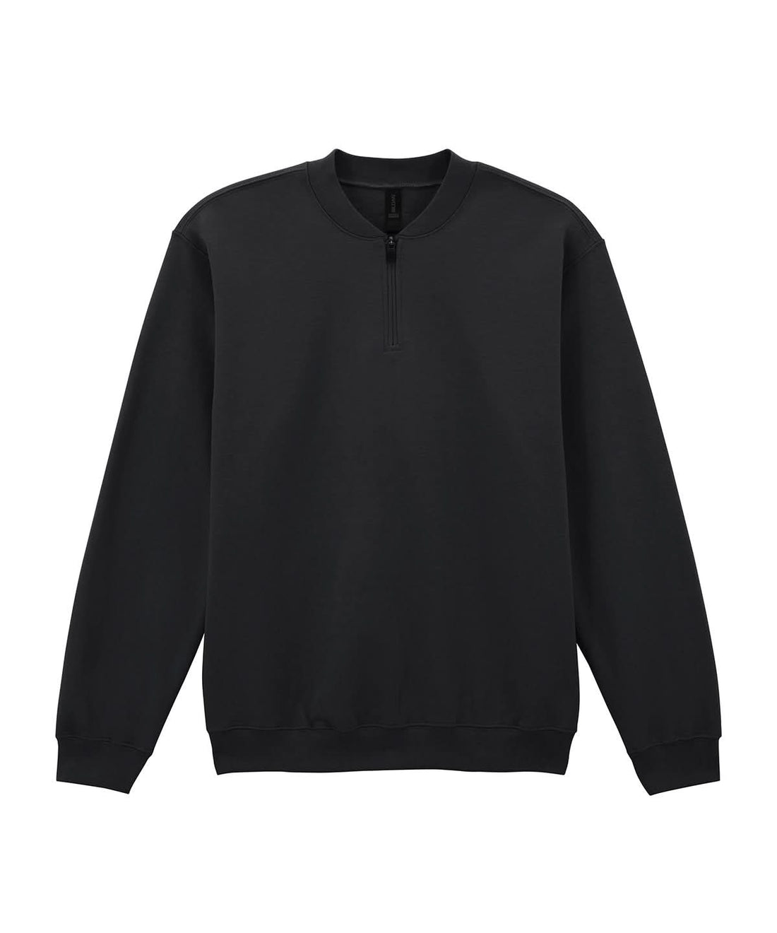 Gildan Softstyle Midweight Adult Fleece 14 Zip Sweatshirt GD069 - Black - Customisable Sweatshirts