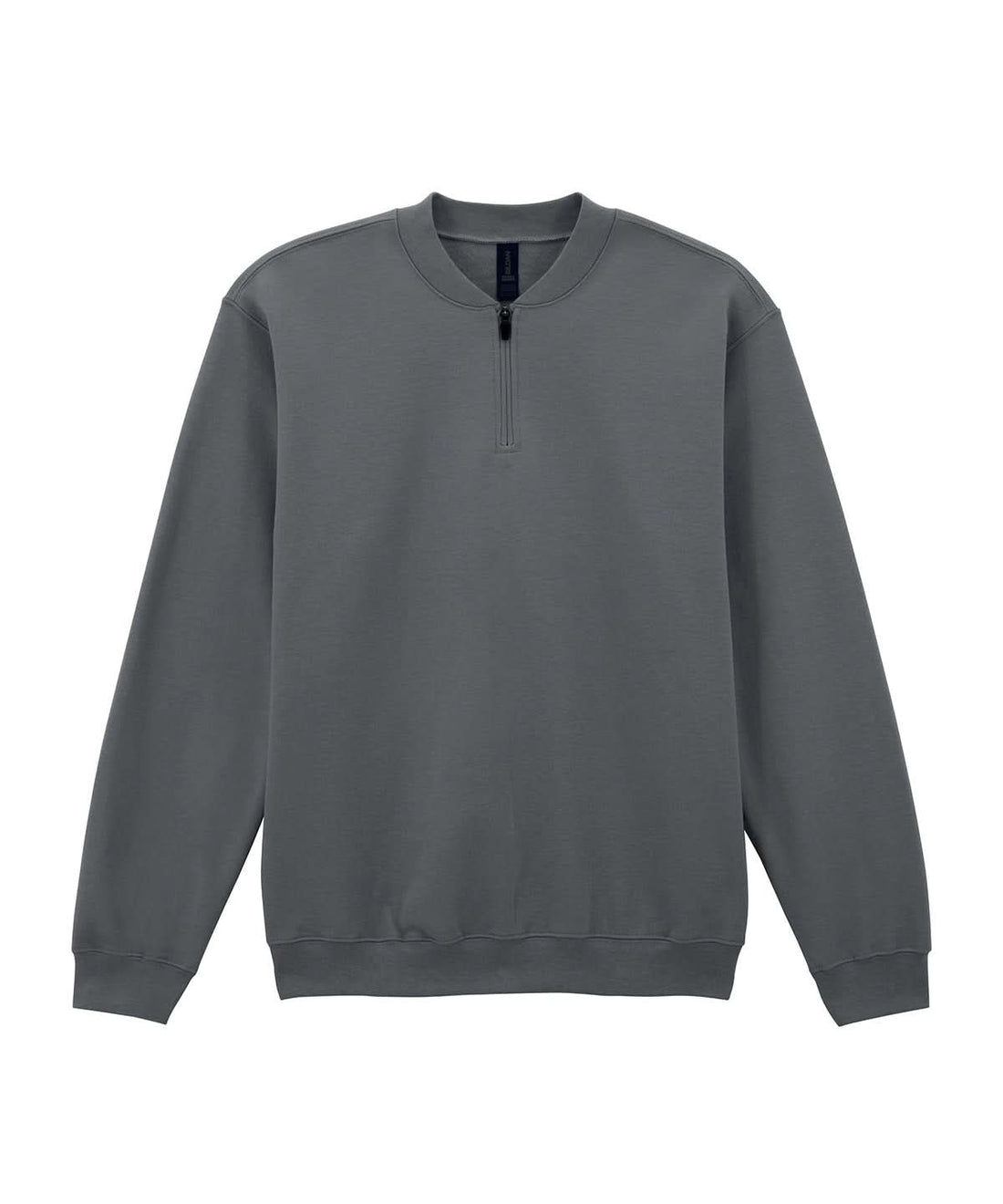 Gildan Softstyle Midweight Adult Fleece 14 Zip Sweatshirt GD069 - Charcoal - Customisable Sweatshirts