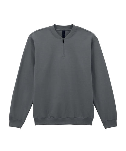 Gildan Softstyle Midweight Adult Fleece 14 Zip Sweatshirt GD069 - Charcoal - Customisable Sweatshirts