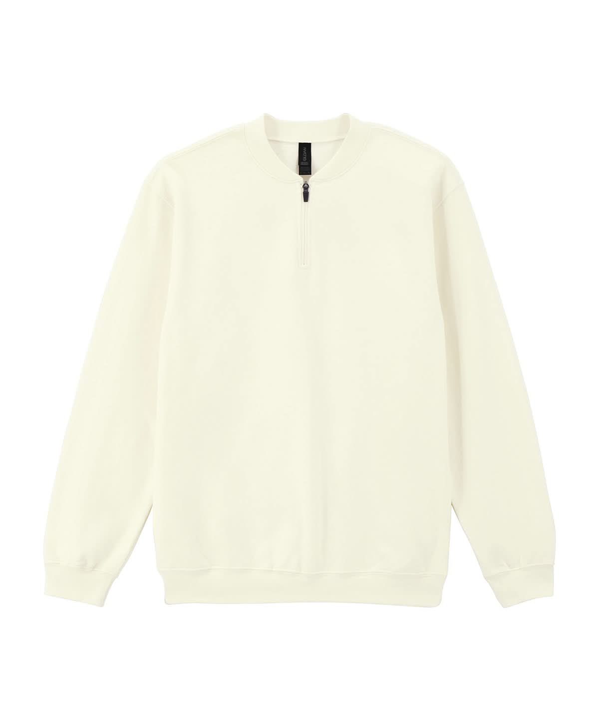 Gildan Softstyle Midweight Adult Fleece 14 Zip Sweatshirt GD069 - Off White - Customisable Sweatshirts