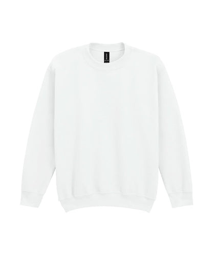 Gildan Heavy Blend Youth Crew Neck Sweatshirt GD56B - White - Customisable Sweatshirts