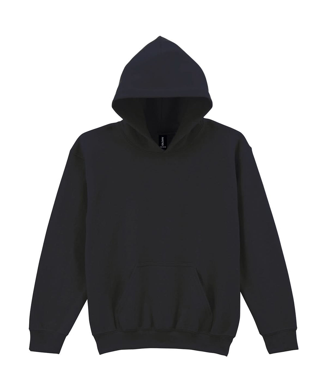 Gildan Heavy Blend Youth Hooded Sweatshirt GD57B - Black - Customisable Sweatshirts