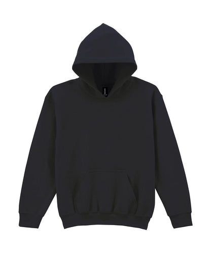 Gildan Heavy Blend Youth Hooded Sweatshirt GD57B - Black - Customisable Sweatshirts