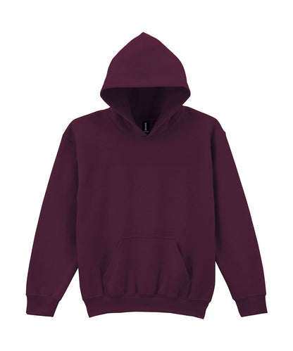 Gildan Heavy Blend Youth Hooded Sweatshirt GD57B - Maroon - Customisable Sweatshirts