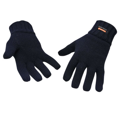 Portwest Insulated Knit Glove GL13 - Navy - Customisable Gloves