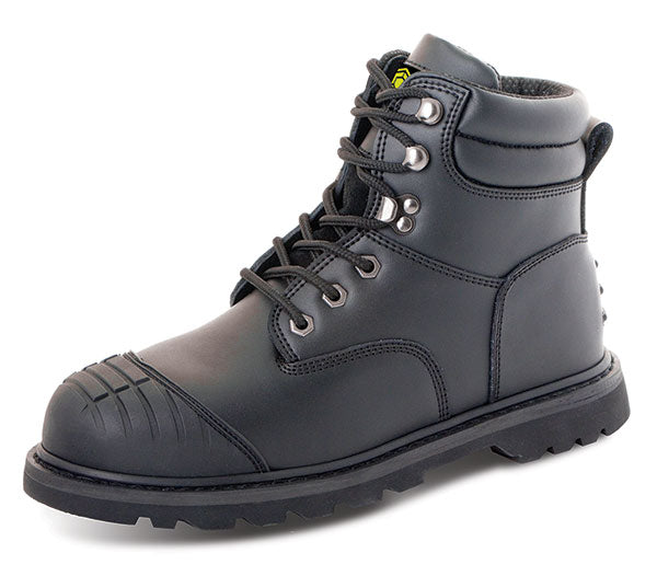 Beeswift Goodyear Welt Boot With Scuff Cap - Black - Customisable Safety Boots