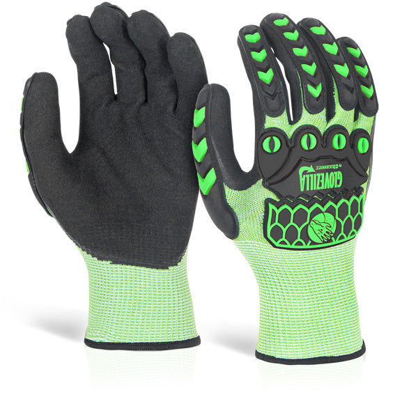 Glovezilla Beeswift Glovezilla Foam Nitrile Coated Gloves - Green - Customisable Nitrile