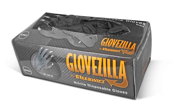 Glovezilla Beeswift Glovezilla Nitrile Disposable Gripper Gloves Powder Free - - Customisable Nitrile