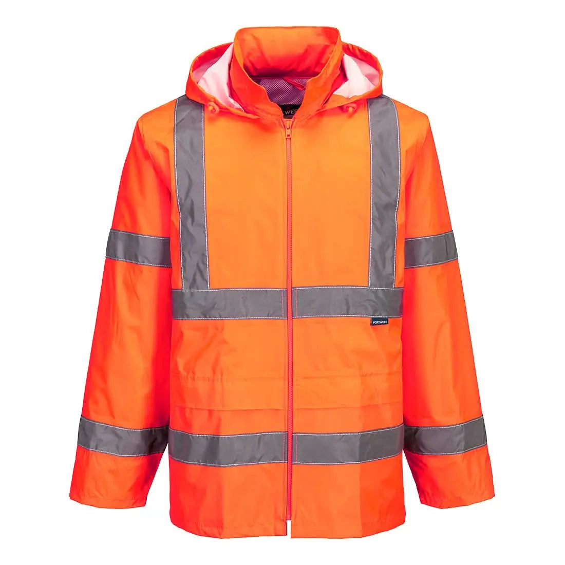 Hi Vis Rain Jacket H440 - Orange - Customisable Rain Jackets