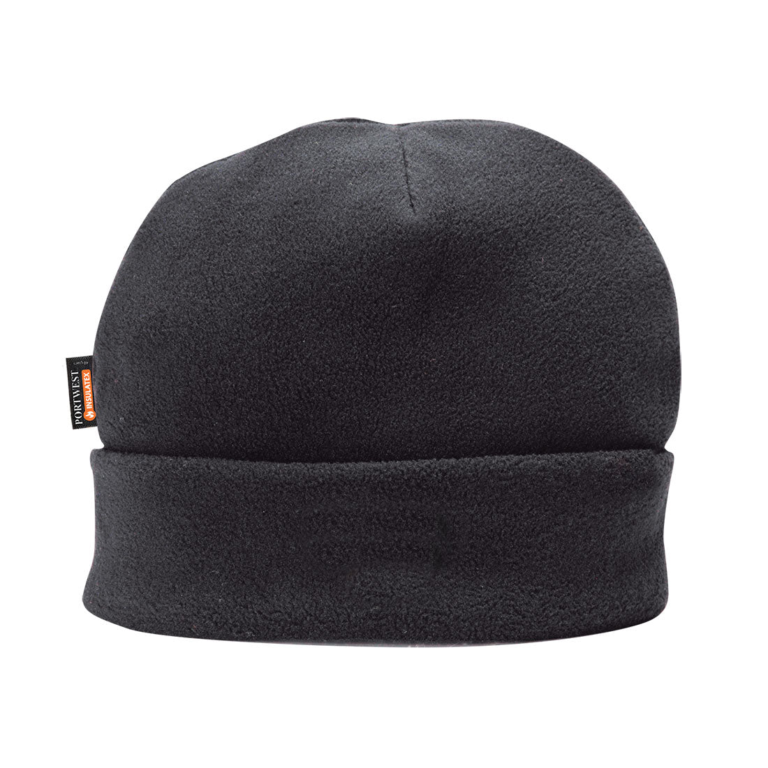 Insulated Fleece Beanie Ha10 - Black R - Customisable All Weather Accessories