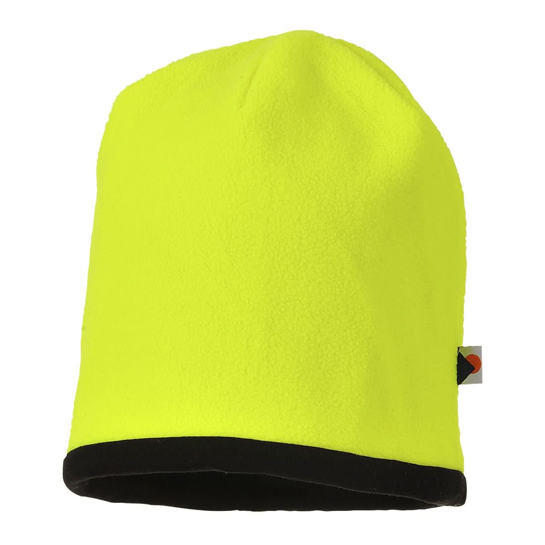 Portwest Reversible Hi Vis Beanie Hat HA14 - Yellow Black - Customisable Hats