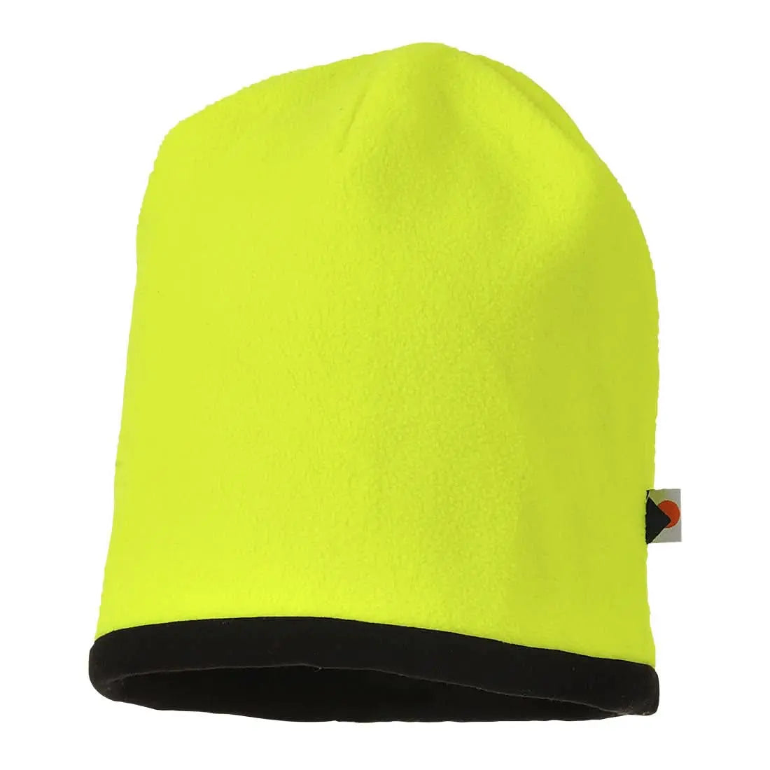 Reversible Hi Vis Beanie Hat Ha14 - Yellow Black - Customisable All Weather Accessories