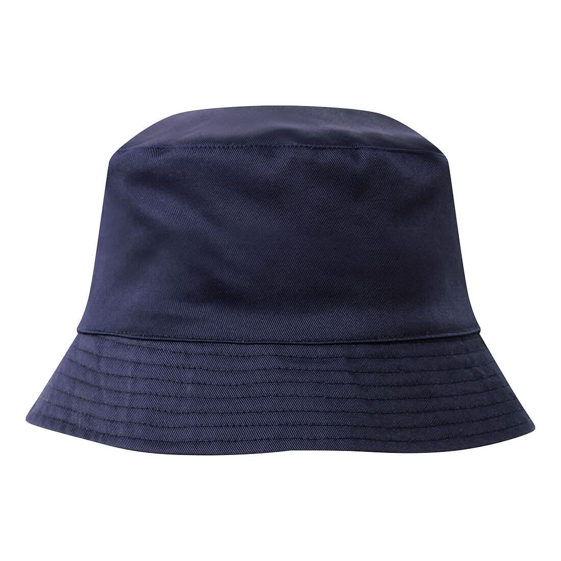 Reversible Bucket Hat Ha23 - Navy Orange - Customisable All Weather Accessories
