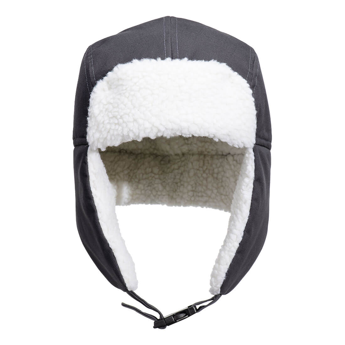 Sherpa Lined Trapper Hat Ha33 - Metal Grey R - Customisable All Weather Accessories