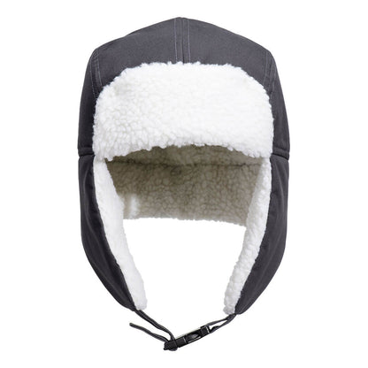 Sherpa Lined Trapper Hat Ha33 - Metal Grey R - Customisable All Weather Accessories