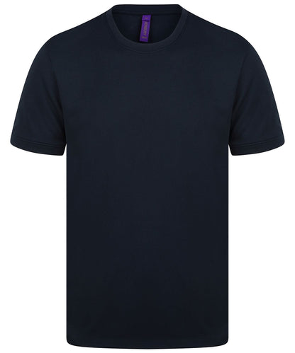 Henbury Hi Cool Performance T Shirt HB024 - Navy - Customisable T-Shirts