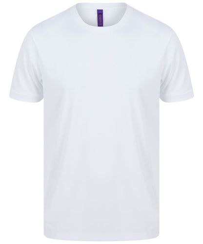 Henbury Hi Cool Performance T Shirt HB024 - White - Customisable T-Shirts