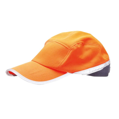 Hi Vis Baseball Cap Hb10 - Orange Navy - Customisable High Visibility Accessories
