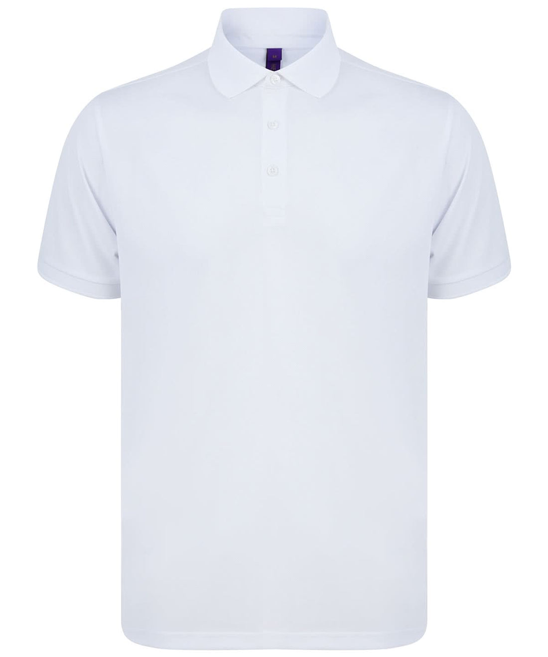 Henbury Recycled Polyester Polo Shirt HB465 - White - Customisable Polos