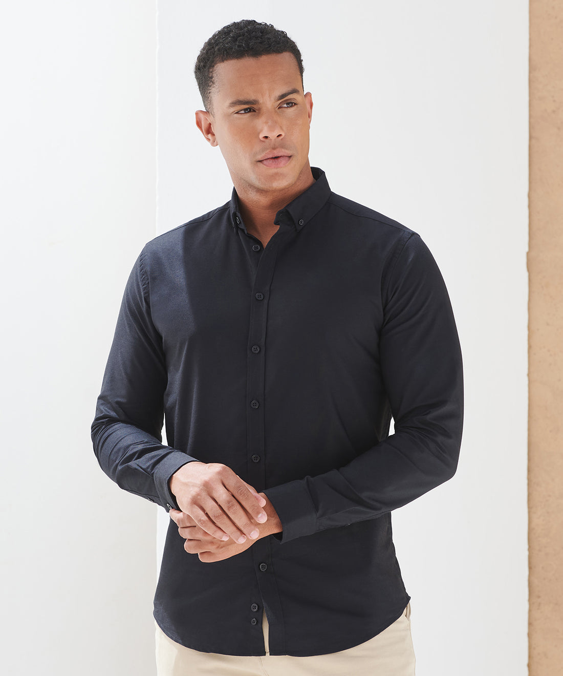 Henbury - Modern long sleeve Oxford shirt - HB512 - - Customisable Shirts