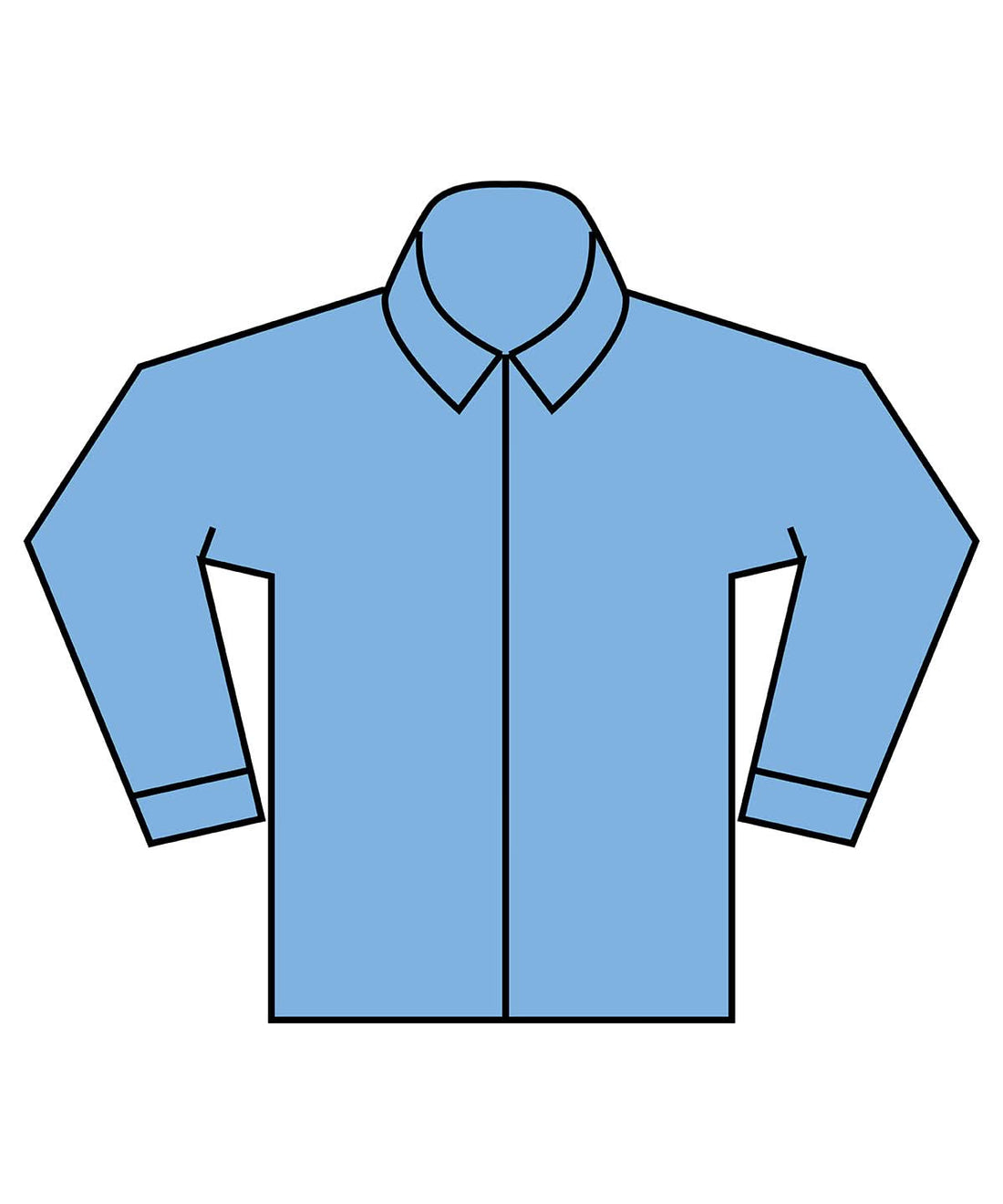Henbury Long Sleeve Cotton Feel Coolplus Shirt HB582 - Light Blue - Customisable Shirts