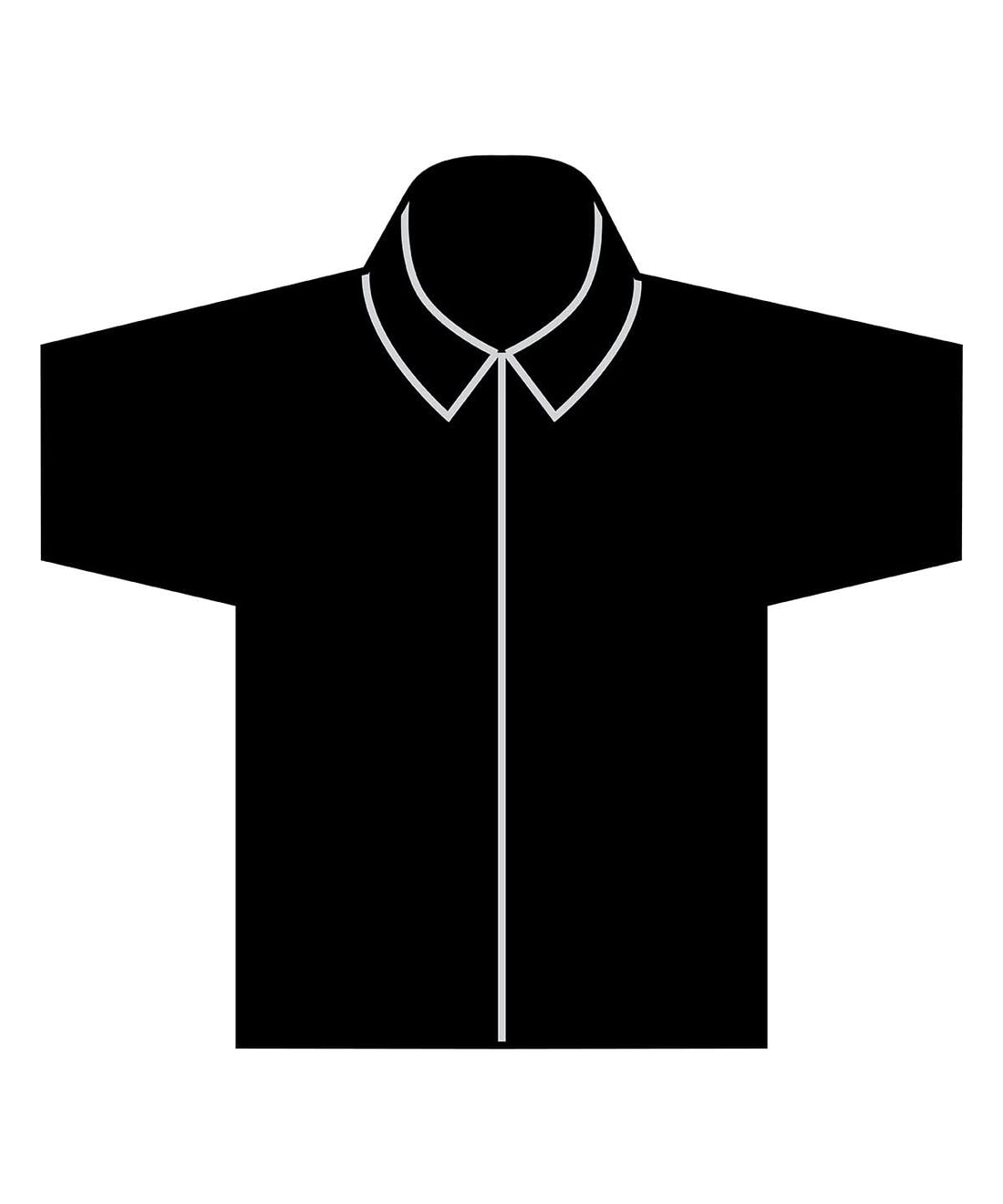 Henbury Short Sleeve Cotton Feel Coolplus Shirt HB588 - Black - Customisable Shirts