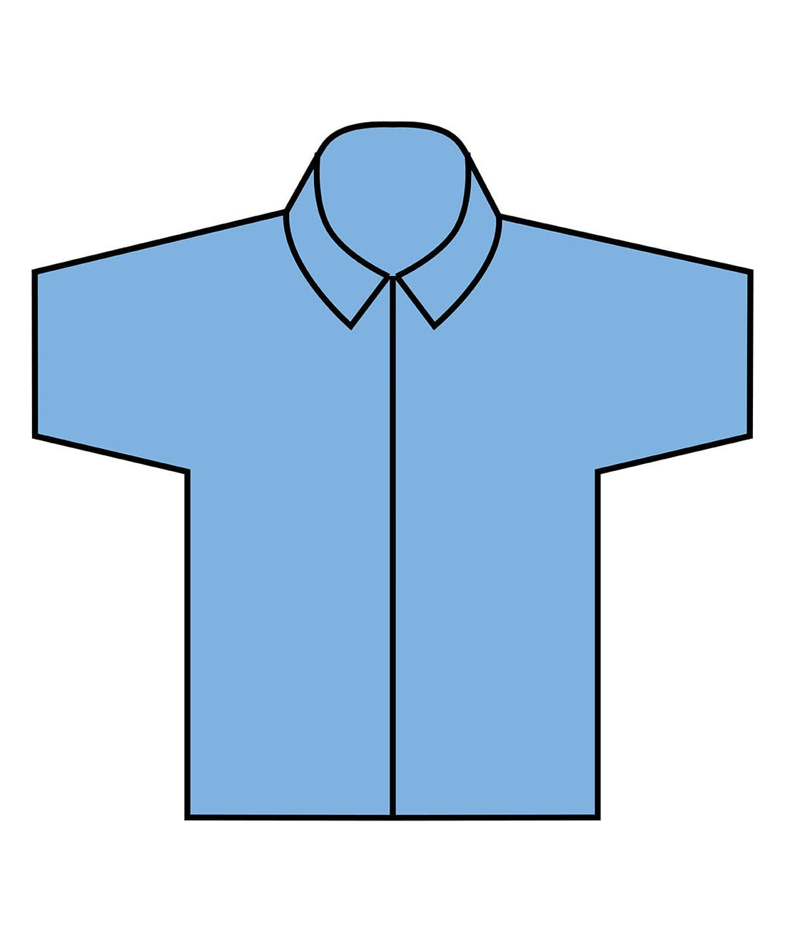 Henbury Short Sleeve Cotton Feel Coolplus Shirt HB588 - Light Blue - Customisable Shirts
