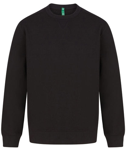 Henbury Unisex Sustainable Sweatshirt HB840 - Black - Customisable Sweatshirts