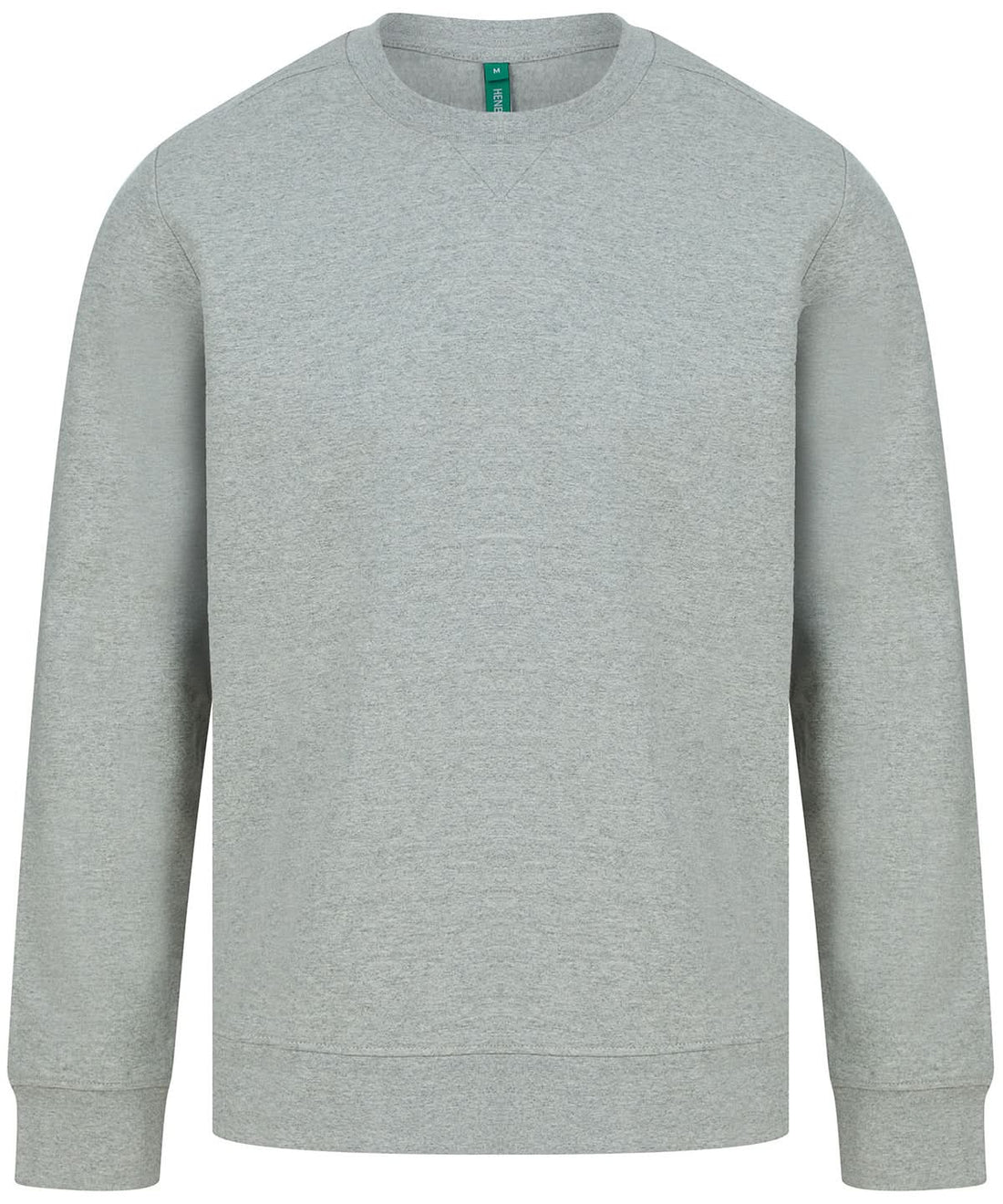 Henbury Unisex Sustainable Sweatshirt HB840 - Heather Grey - Customisable Sweatshirts