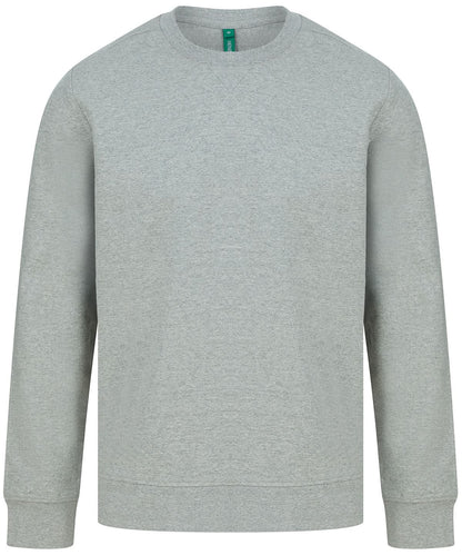 Henbury Unisex Sustainable Sweatshirt HB840 - Heather Grey - Customisable Sweatshirts