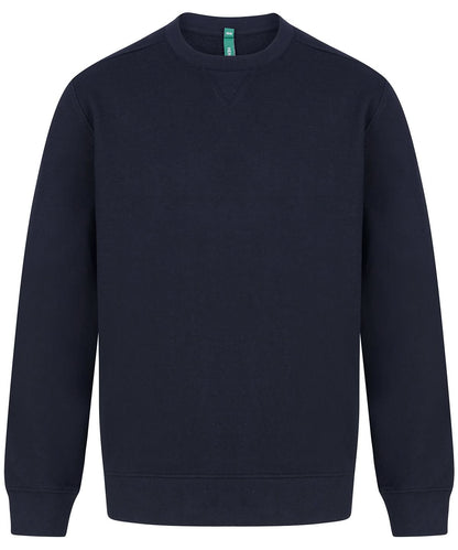 Henbury Unisex Sustainable Sweatshirt HB840 - Navy - Customisable Sweatshirts