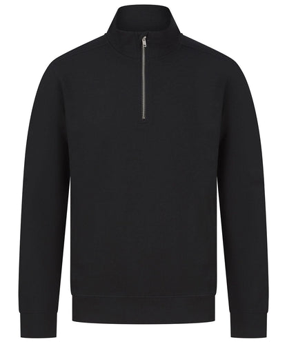 Henbury Unisex Sustainable Zip Sweatshirt HB842 - Black - Customisable Sweatshirts