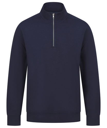 Henbury Unisex Sustainable Zip Sweatshirt HB842 - Navy - Customisable Sweatshirts
