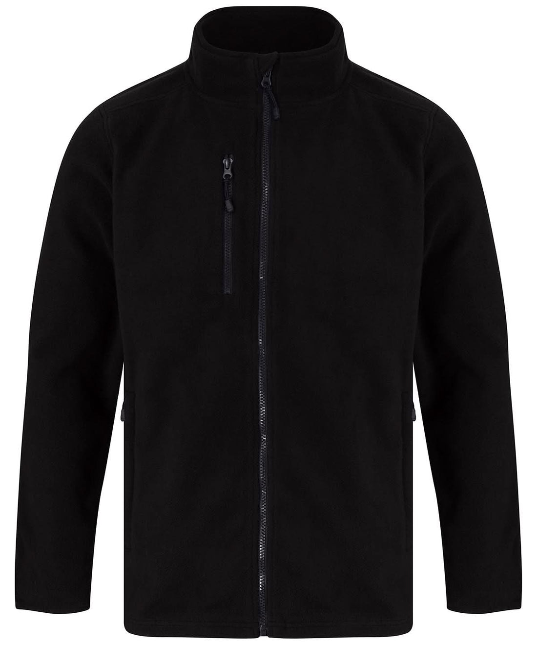 Henbury Recycled Polyester Microfleece Jacket HB860 - Black - Customisable Jackets