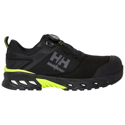 Helly Hansen Magni Evo Low BOA S7L HT Safety Trainers - 78340 - Black Dark Lime - Customisable Safety Trainers