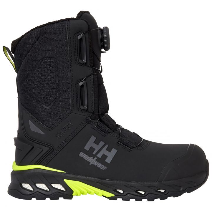 Helly Hansen Magni Evo Winter Tall BOA S7L HT Hiker Boots - 78345 - Black Dark Lime - Customisable Boot