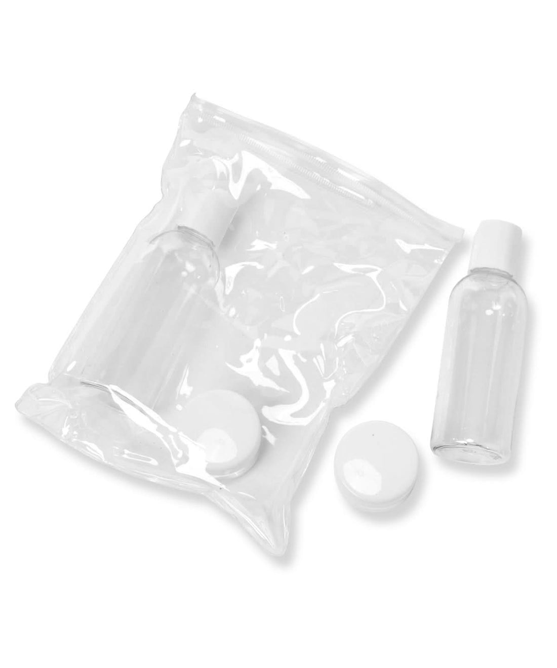 Home &amp; Living Travel bottle kit HL030 - Clear One size - Customisable Bottles