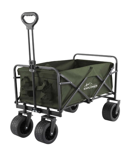 Home &amp; Living Explorer foldable cart HL040 - Green One size - Customisable Storage